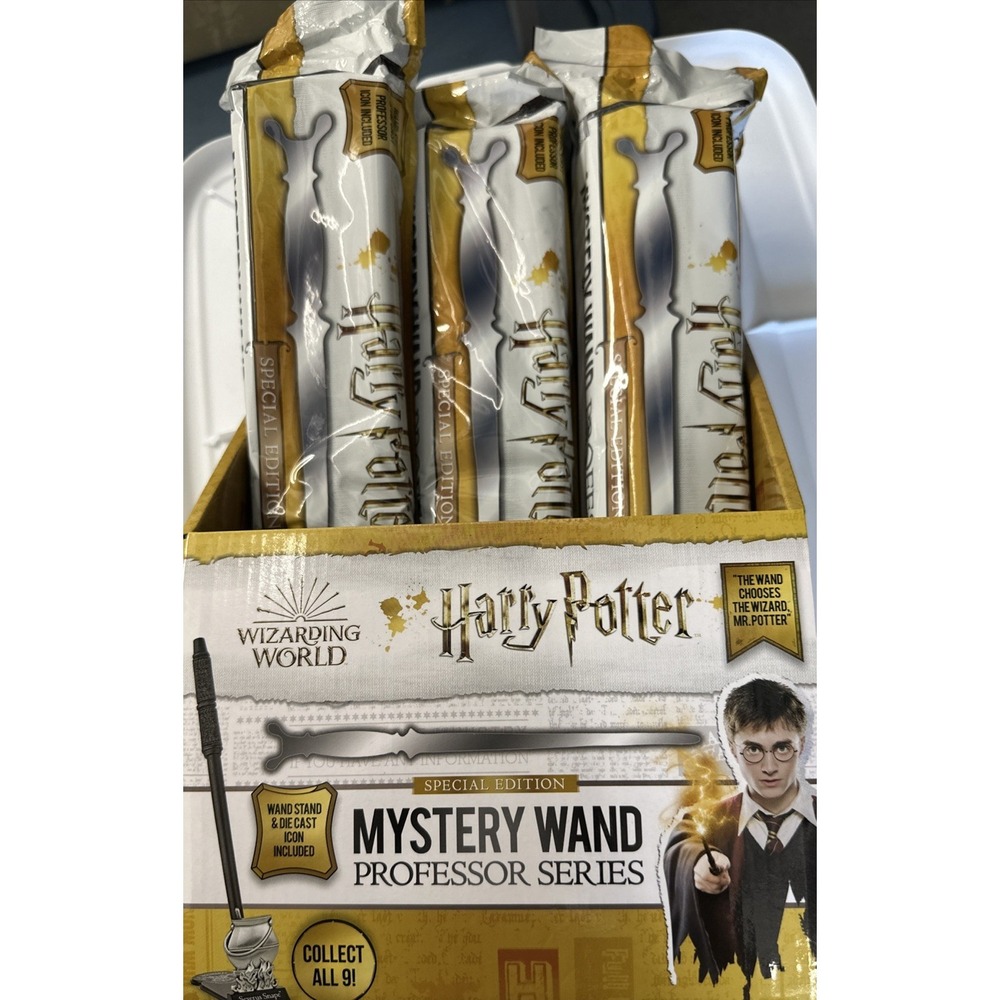 Harry Potter Death Eater Special Edition Mystery Wand Lot of 6 w/ Display New
